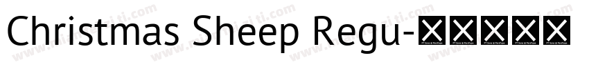 Christmas Sheep Regu字体转换